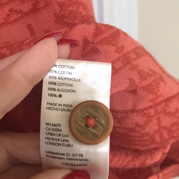 Anthropologie Sylvia Embroidered Button-back Tank Top Blouse - Picture 8 of 8